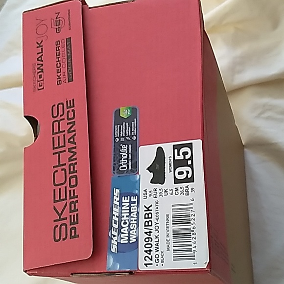 NIB WOMEN'S Skechers Performance orrholite machine washable black shoes size 9.5 - Picture 10 of 10